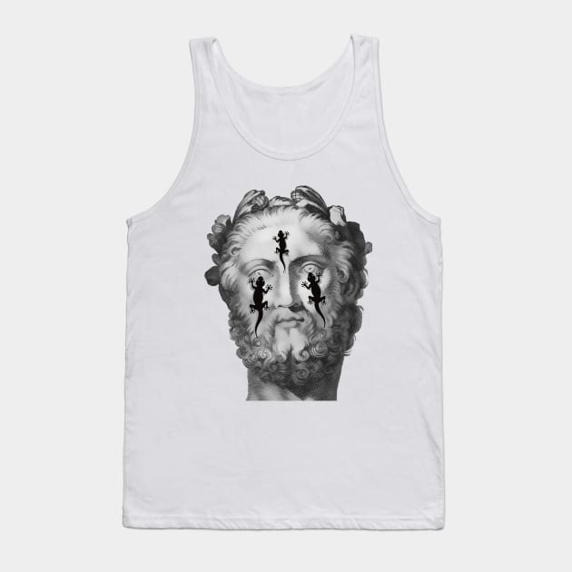 Salamander or Gecko eyes in the face Tank Top by Marccelus
